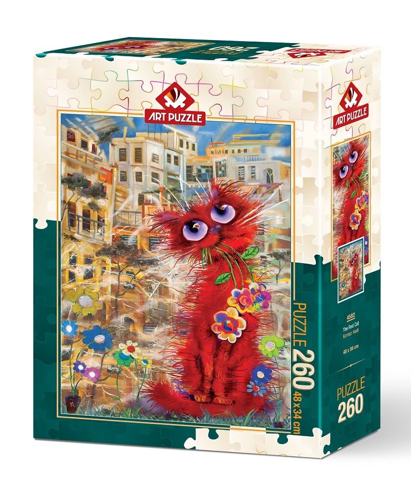 HD-4582 ART PUZZLE 260 PRC KIRMIZI KEDI 12