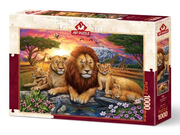 HD-5221 ART PUZZLE 1000 PRC. ASLAN AILESI 6