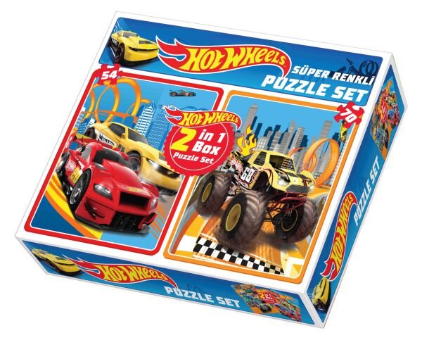 TABA-HW1535 HOT WHEELS 2 IN 1 PUZZLE 36