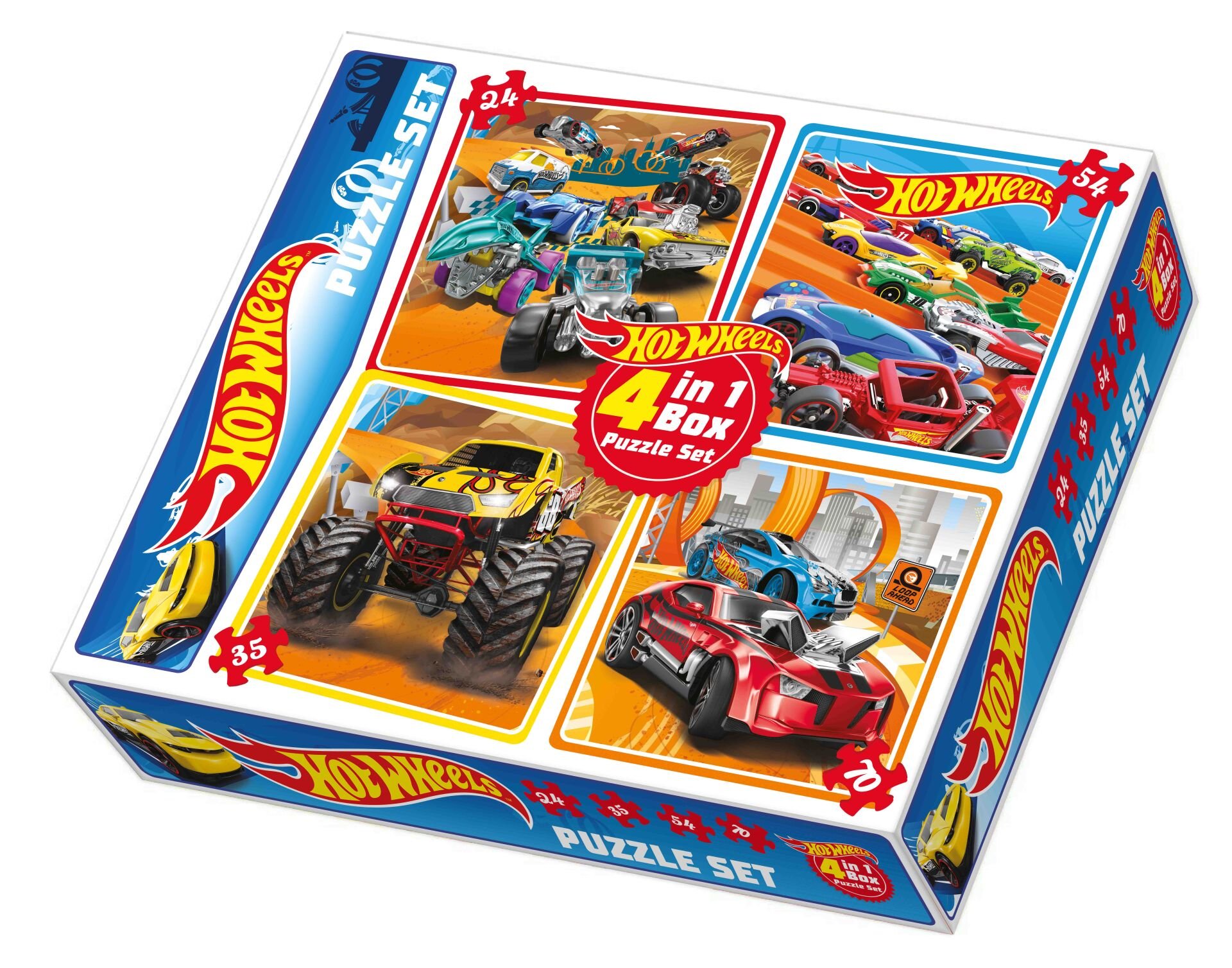 TABA-HW1895 HOT WHEELS 4IN1 PUZZLE 36