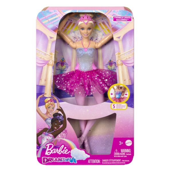 MATE-HLC25 BARBIE ISILTILI BALERIN BEBEK 4