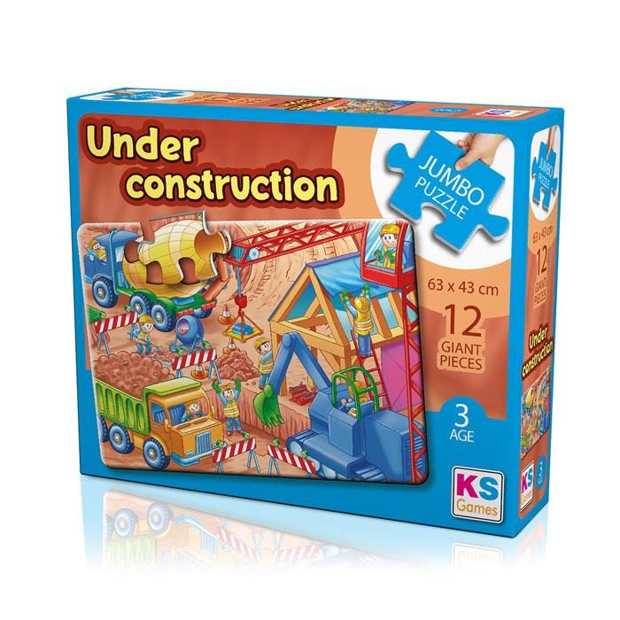 KS-JP31004 UNDER CONSTRUCTION JUMBO PUZZLE 12