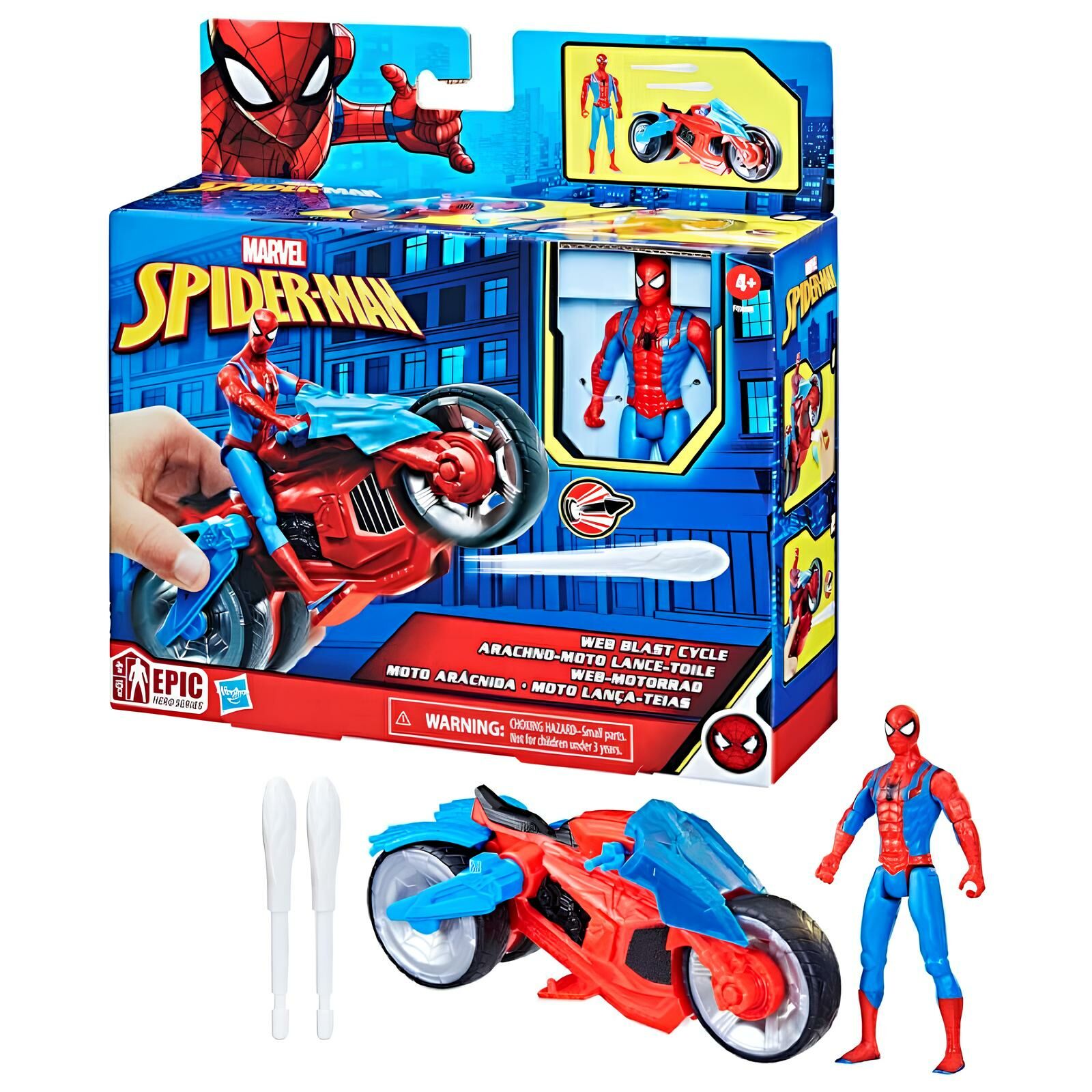 INT-F6899 SPIDERMAN 4 INC FIGUR VE ARAC 6