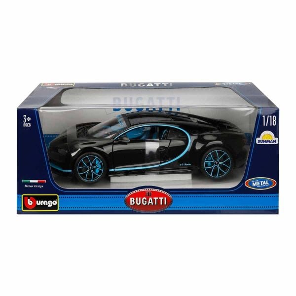 SUN-S01001093 1/18 BUGATTI CHIRON 42SEC SIYAH 4