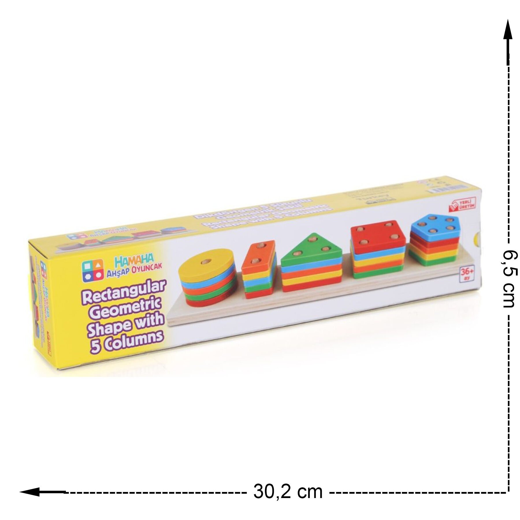 HMH-055 DIKDORTGEN 5 LI SUTUN GEOMETRIK SEKIL 20