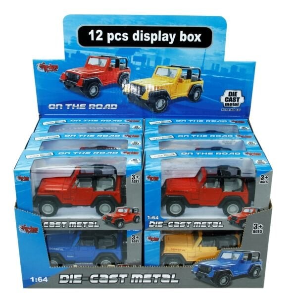 VAR-DOF-1821B-1 KUTULU 1:32 DIE CAST JEEP 72