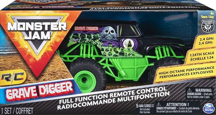 SPIN-6044955 MONSTER JAM (1:24) GRAVE DIGGER RC 4