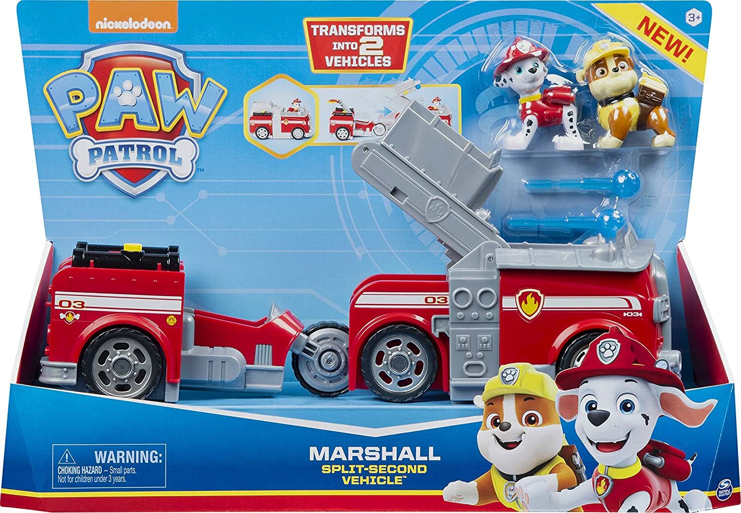 SPIN-6055931 PAW PATROL 2'SI BIR ARADA DONUSEBILEN ARAC 2