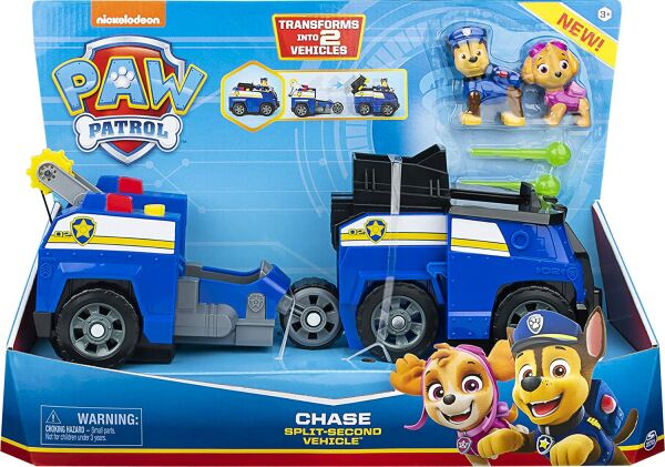 SPIN-6055931 PAW PATROL 2'SI BIR ARADA DONUSEBILEN ARAC 2