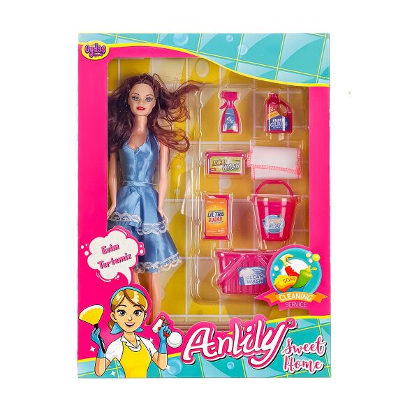 OYD-02442 KUT ANLILY TEMIZLIK SETLI BEBEK 54