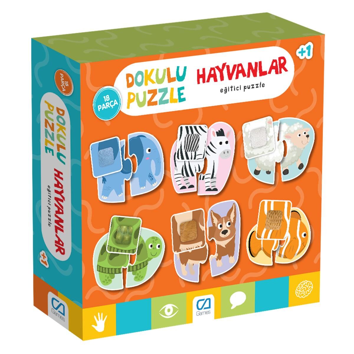 CAO-5126 DOKULU PUZZLE HAYVANLAR 12