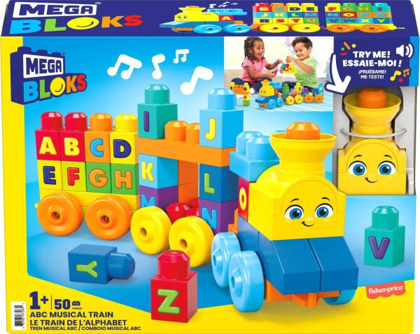 MATE-FWK22 MEGA BLOKS MUZIKLI ALFABE TREN 2