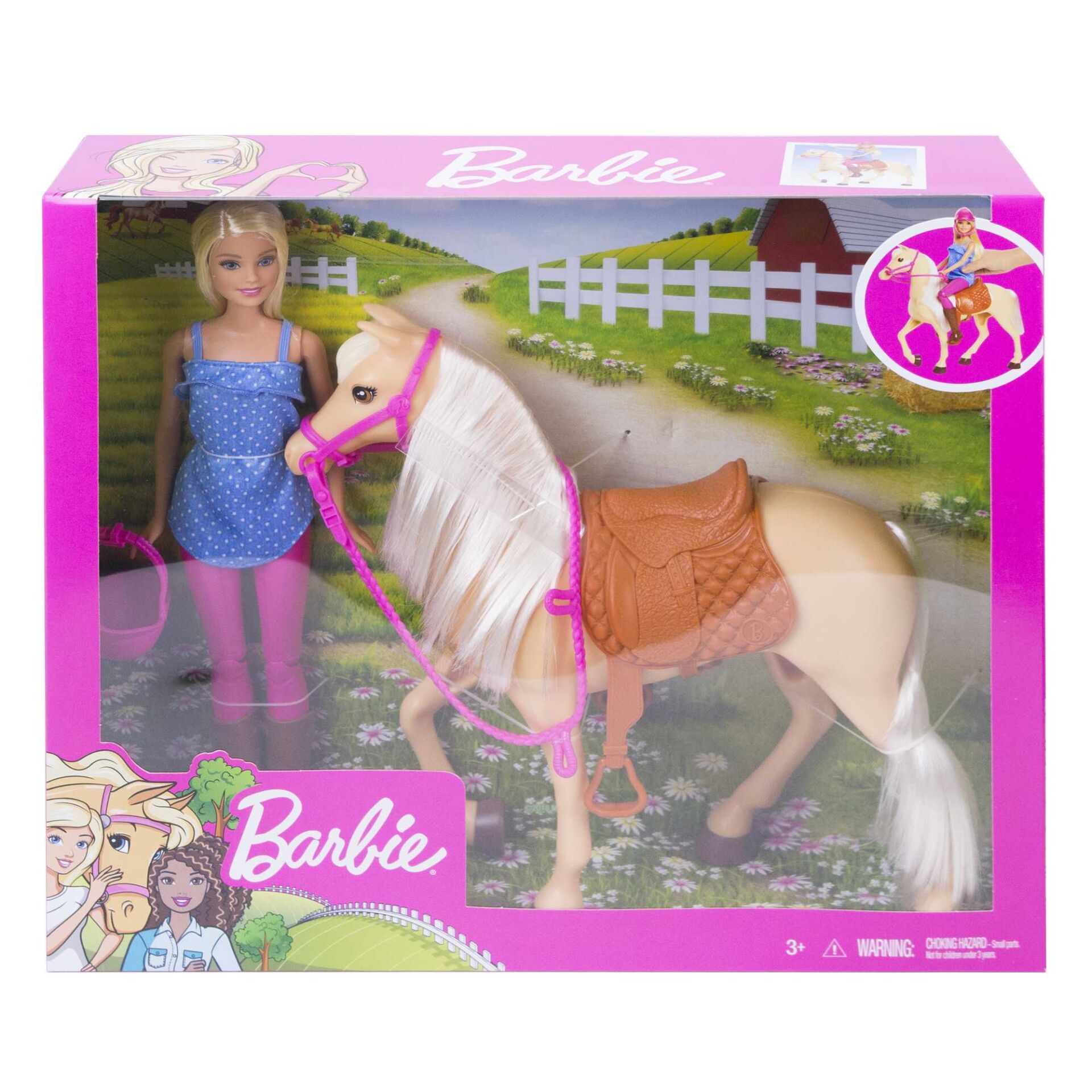 MATE-FXH13 BARBIE VE GUZEL ATI OYUN SETI 3