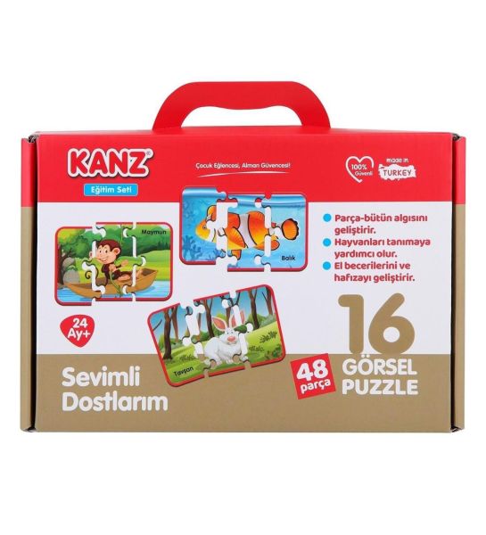 ENF-KNZ-LC30830 KANZ SEVIMLI DOSTLAR PUZZLE 24