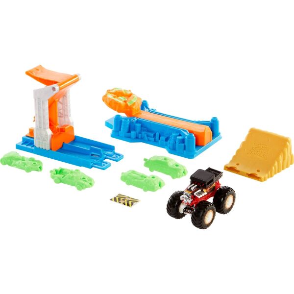 MATE-GVK08 HW MONSTER TRUCKS FIRLAT VE CARPIS OYUN SETI 3